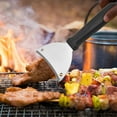thumbnail image 1 of Stainless Steel Grill Spatula | Heavy Duty BBQ Shovel Tool for Outdoor Cooking, Frying, Baking | Rustproof Food Grade Turner for Steak, Fish, Pizza | 29.5x9.3cm Durable Easy Clean, 1 of 6