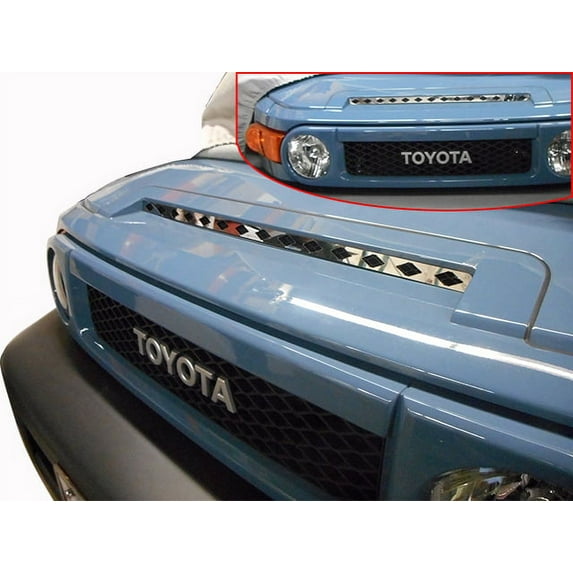 Stainless Steel Grille Accent 1Pc Fits 2007-2010 Toyota FJ Cruiser SG27142 QAA
