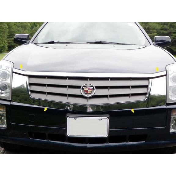 Stainless Steel Grille Accent 4Pc Fits 2004-2009 Cadillac SRX SG44260 QAA
