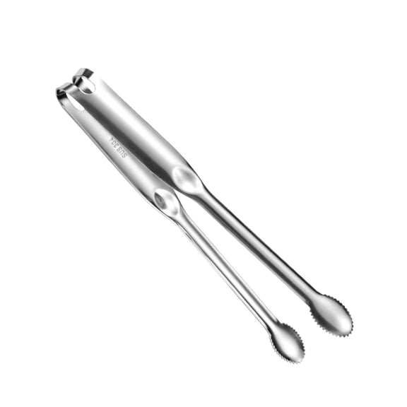 Stainless Steel Grilling Tongs BBQ Locking Tongs Heat-Resistant Baking Utensil Fish Turner Cooking Tool Serrated Grip Kitchen Utility 12-Inch