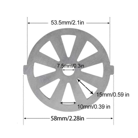 Stainless Steel Grinder Disc Grinder Plate Grinder Blade Professional Replacement Accessory for Grinder