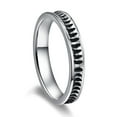 thumbnail image 1 of Stainless Steel Grooved Rings for Unisex Silver Vintage Concave Band Ring Comfort Fit Size 6-10, 1 of 1
