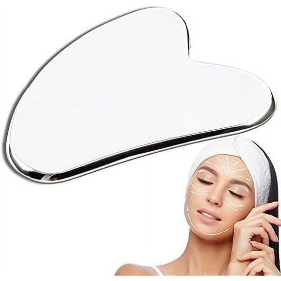 Stainless Steel Gua Sha Facial tools, Guasha Scraping Massage Tool for Face Body SPA, Facial Lifting Traditional Acupuncture Therapy