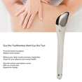 thumbnail image 1 of Stainless Steel Gua Sha Muscle Scraper Tool, Myofascial Scraping Tools for Physical Therapy, Lymphatic Drainage Massager, Soft Tissue Massage Tool for Face Arms Legs Back Physical, Silver, 1 of 7