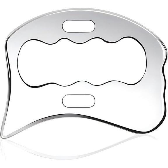 Stainless Steel Gua Sha Scraping Massage Tool Muscle Scraper for Soft Tissue Scraping, Deep Tissue Used for Back, Legs, Arms, Neck, Shoulder (4INCH) 4 inches