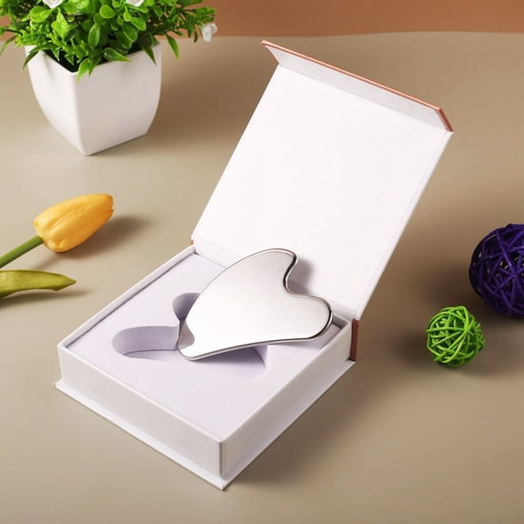 Stainless Steel Gua Sha Tool for Face - Facial Skin Care Tool for Lymphatic Drainage and Wrinkle Reduction