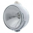 thumbnail image 1 of Stainless Steel Guide 682-C Style Headlight H4 & LED Turn Signal - Clear Lens, 1 of 1