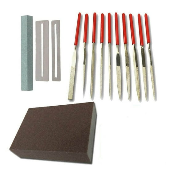 Stainless Steel Guitar Fret Polishing and Repairing DIY Kit - Includes File, Protection Gasket, and Grinding Stone for Musical Instruments