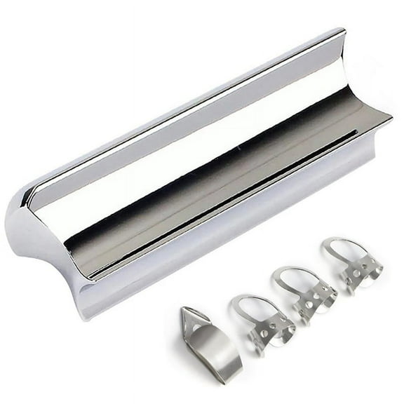 Stainless Steel Guitar Slide Tone Bar for Dobro, Lap Steel Guitar, Hawaiian Guitar, Electric Guitar Accessories,Silver