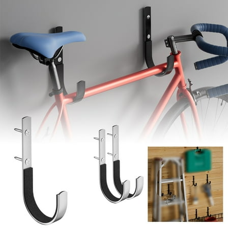 Stainless Steel Gun Rack Hooks – Wall Mount Rifle & Shotgun Hangers with Soft Padding – Heavy Duty Storage for Firearms, Bows & Swords