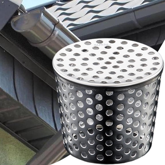 Stainless Steel Gutter Leaf Catcher Guard Mesh Filter For Roof Downpipe Drain