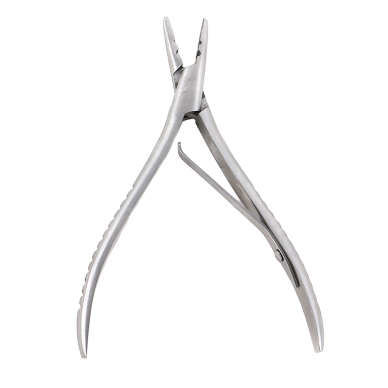 Stainless Steel Hair Bun extension Plier for Use with Removal, Also Be Used to Re-Tighten Or Adjust Linkers - 2 Holes