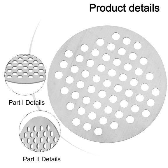 Stainless Steel Hair Filter Floor Drain Filter Screen Bathroom Accessories Shower Drain Cover Sink Strainer Anti-blocking Filte 6CM Smile Home