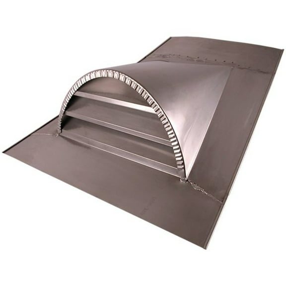 Stainless Steel Half Round Louvered Dormer Vent Vent Size: 18" Wide