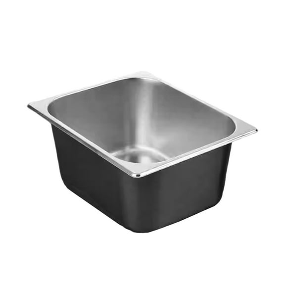 Stainless Steel Half Unit Food Storage Container with Lid Rustproof Dishwashing Utility Tub for Commercial Kitchen Use