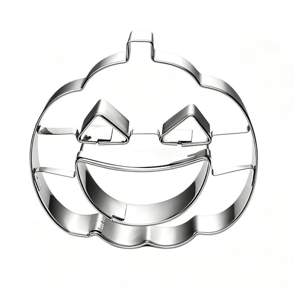 Stainless Steel Halloween Cookie Cutters Shape, Halloween Cookie Cutters Set, Pumpkin Ghost Cutter Shapes for Halloween Food Party Decorations - Style A