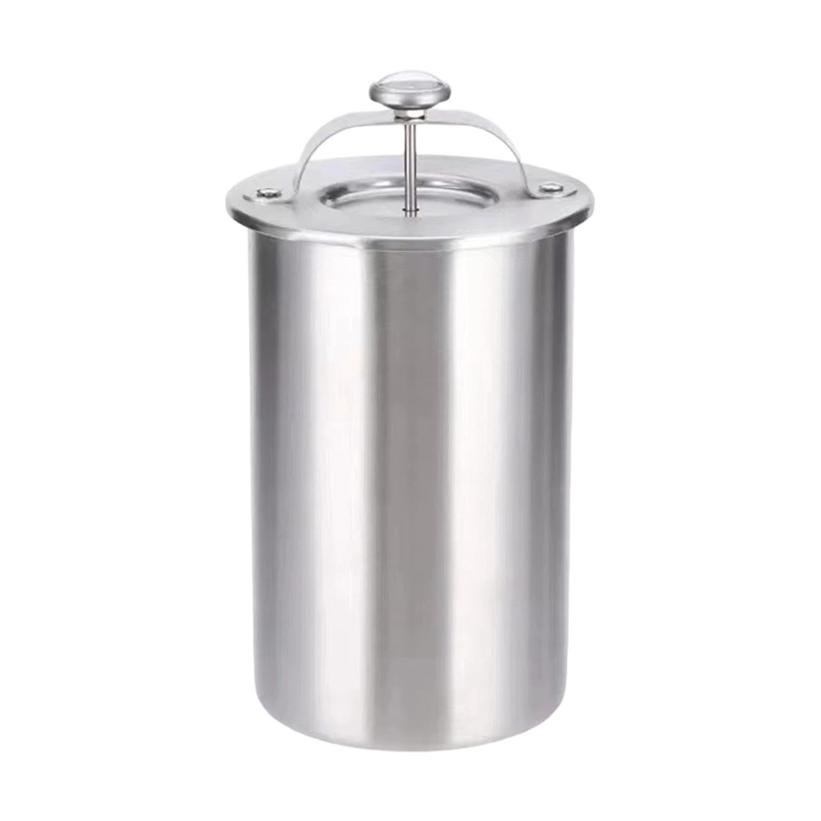 Stainless Steel Ham Maker Meat Press with Thermometer,Homemade Lunch Meat Maker Mold with Spring-Loaded Platen for Cold Cuts, Meatloaf, and Sandwich Making