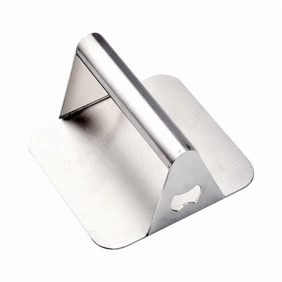 Stainless Steel Hamburger Press Non-Stick Square Chef Cutlets Meat Beef Grill Burger Press Patty Maker with Corkscrew