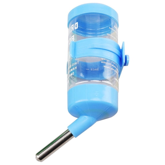 Stainless Steel Hamster Water Bottle, 4.2oz Small Pet Drinking Dispenser, Leak Proof Hanging Feeder for Gerbils Mice