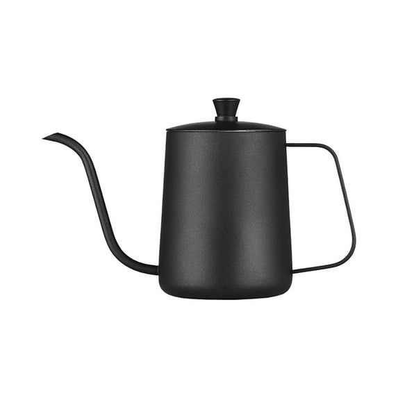 Stainless Steel Hand Brewed Coffee Pot | 600ml Thin Long Spout | Portable Gooseneck Kettle for Pour Over Coffee | Household & Outdoor Use