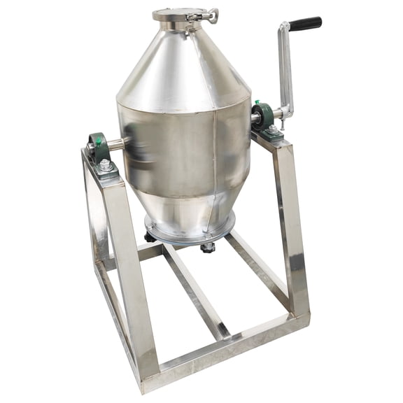 Stainless Steel Hand Operated Mixer 10 L Manual Powder Grain Spice Mixing Machine