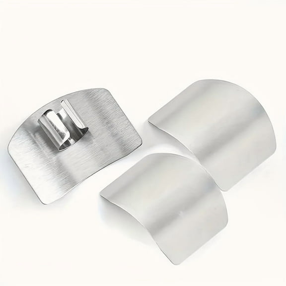Stainless Steel Hand Protector – Anti-Cut Guide for Slicing Vegetables, Cheese & Fruits Safely