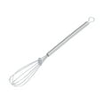 thumbnail image 1 of Stainless Steel Hand Push Egg Whisk - Mini Beater for Beating, Blending, Whisking, Stirring, Silver, Lightweight   Durable, 1 of 9