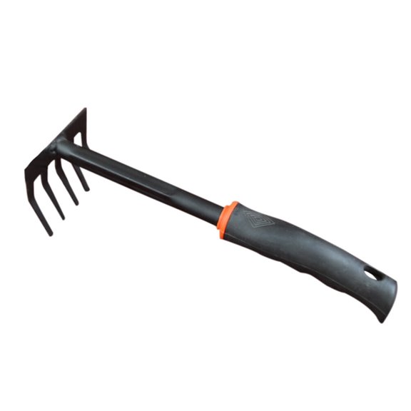 Ergonomic Stainless Steel Hand Rake Cultivator Tool for Gardening - Ideal for Cultivating, Loosening Soil, Weeding, and Mulching