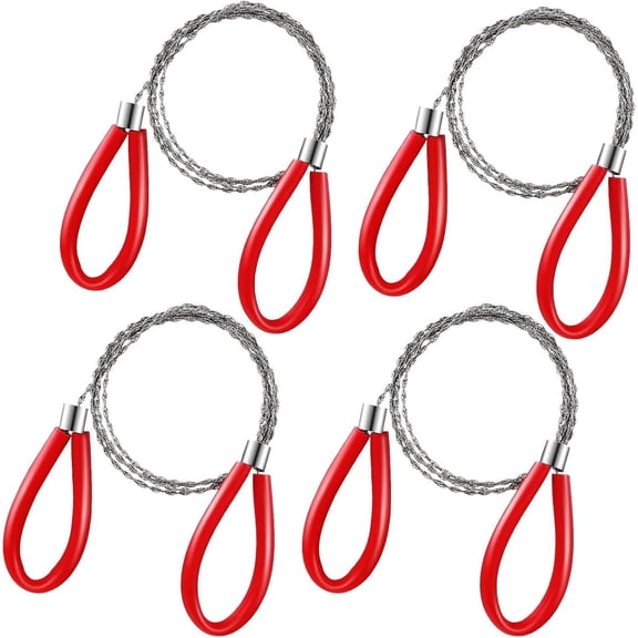 Stainless Steel Hand Saw Rope PVC Pipe Cable Cutter 4 Pcs Metal Wire Pocket