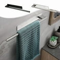 thumbnail image 1 of Stainless Steel Hand Towel Bar for Bathroom - Brushed Finish, Wall Mount, No Drilling, 15-Inch Stick-On Towel Rack for Kitchen, Bedroom, RV, 1 of 7