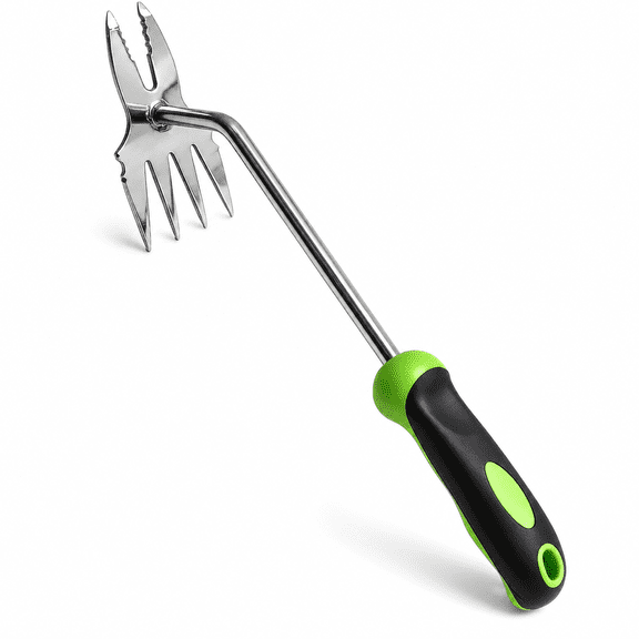 Stainless Steel Hand Weeder Tool, Heavy-Duty Root Removal for Dandelion & Garden Weeds