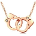thumbnail image 1 of Stainless Steel Handcuff Infinity Interlocking Circle Collar Statement Necklace, 1 of 5