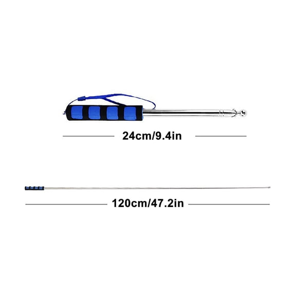 Stainless Steel Handheld Flagpole - Ergonomic Design for Beach Flag Waving