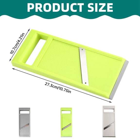 Stainless Steel Handheld Mandoline Slicer Multipurpose Kitchen Slicer for Vegetables Fruits and Cheese(White)