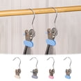 thumbnail image 1 of Stainless Steel Hanging Clips with Rotating Hook, Anti-rust Laundry Clothes Pins for Pants Hats Towels, Space-saving Rubber Grip Closet Organizer and Drying Rack Accessory, Topliu, 1 of 9
