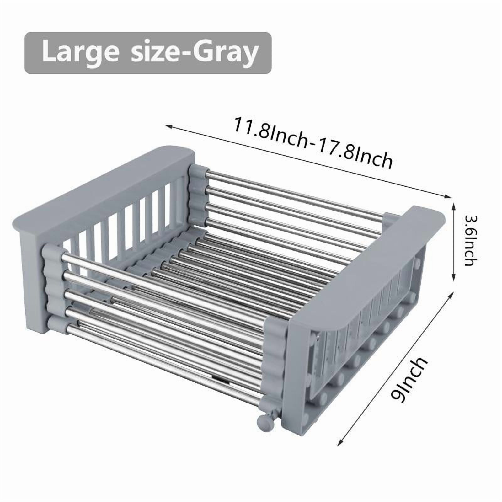 Stainless Steel Hanging Dish Rack,Count Adjustable Multi-function Water ...