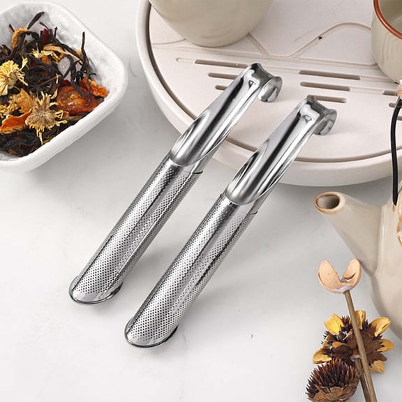 Stainless Steel Hanging Tea Infuser Creative Long Handle Strainer Filter Stick Home Accessory