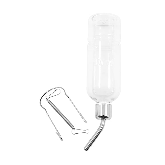Stainless Steel Hanging Water Bottle for Hamsters and Small Pets,Leak Proof No Drip Water Dispenser with Ball Bearing Nozzle,Cage Mount for Guinea Pigs, Rats, and Rabbits,A