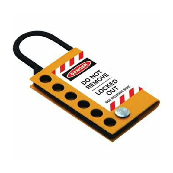 Stainless Steel Hasp - 25mm - YellowBlack PS-LOTO-HASP-SYB25 - Pack of 10