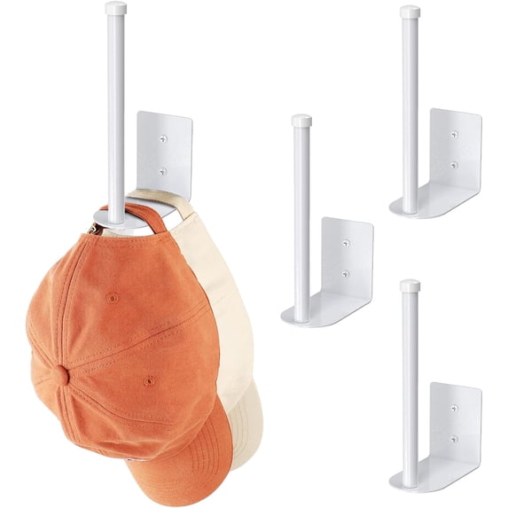 Stainless Steel Hat Organizer Rack for Wall, Holds 15 Hats, 4P Strong ...