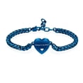 thumbnail image 1 of Stainless Steel Heart Locket Cuban Link Bracelet Funeral Urns Bracelets for Cremation Ashes, 1 of 5
