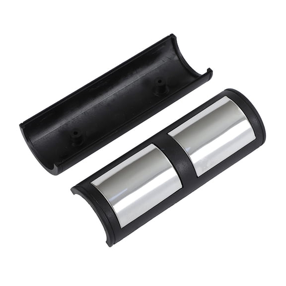 Stainless Steel Heart Rate Sensor Grips for Exercise Bikes, Treadmills and Fitness Equipment, Tablet Holder Handle Bar Attachment with Simple Installation, Silver