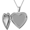 thumbnail image 1 of Stainless Steel Heart Shaped Locket Style Statement Party Wedding Promise Anniversary Pendant Necklace, 1 of 4