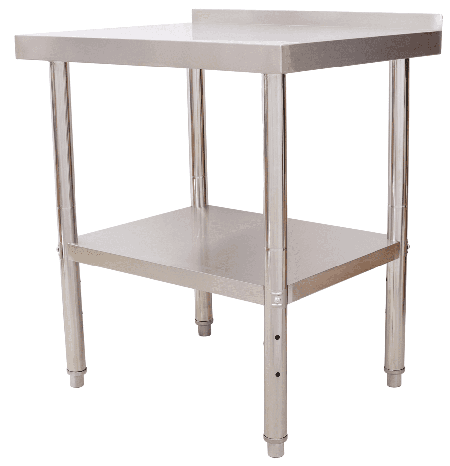 Stainless-Steel Heavy-Duty Prep Table,440lbs Capacity with Backsplash & Shelf