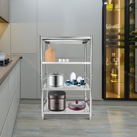 Stainless Steel Heavy Duty Shelving 4 Tier Adjustable Shelf Storage