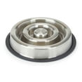 thumbnail image 1 of Stainless Steel Heavy Duty Slow Feeder Dog Bowls Anti Slip 2 Sizes Available (Small), 1 of 8