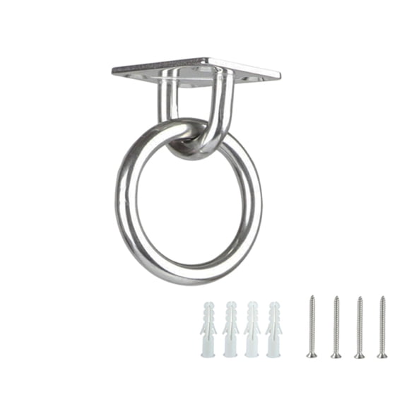 Stainless Steel Heavy Duty Swing Hanger Ceiling Mount Swing Bracket for Swing Seat,Yoga,Heavy Bag, Porch Swing,Hanging Bracket with 4 Screws and 4 Expansion Tubes (0.2in)