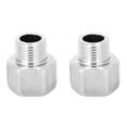 thumbnail image 1 of Stainless Steel Hex Head Reducer Threaded Pipe Adapter Male Thread G1/2 Female Thread G3/4, 1 of 8