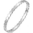thumbnail image 1 of Stainless Steel Hexagon Bee Nest Stye Classic Plain Bangle Bracelet, 1 of 11