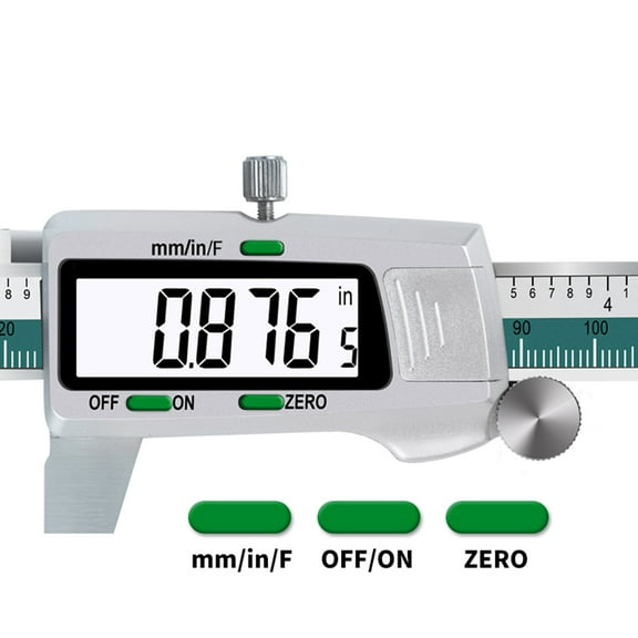 Stainless Steel High Accuracy Electronic LCD Digital Display Slide Caliper Vernier Ruler with Measuring Range of 0-150mm
